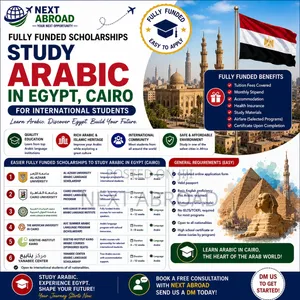 Fully Funded Scholarships Arabic Study in Egypt Cairo