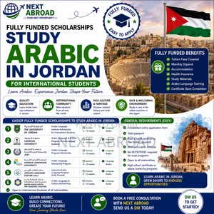 Fully Funded Scholarships Arabic Study in Jordan