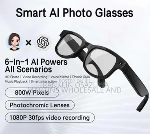 Smart AI Photo Glasses With HD Camera Video Recording