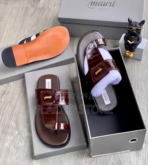 Original Mauri Italian Leather Copper Men Slippers