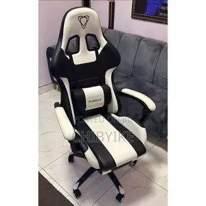 Furgle Gaming Office Chair (PRO Hand) With Armrest Black and White