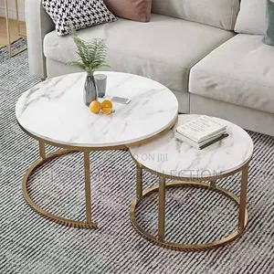 Luxury 2-in-1 Centre Table Modern Nesting Coffee Table Set