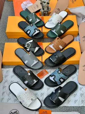 Luxury Slides (Louis Vuitton, Hermes and Versace)