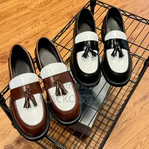 Original FDCP Two Tone Tassel Leather Loafers Shoes