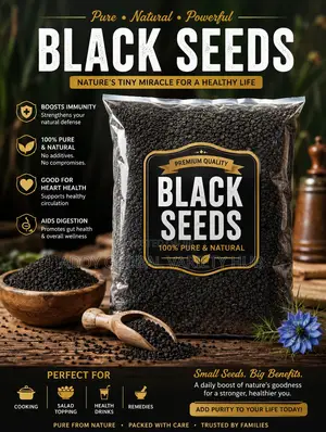 Pure Black Seeds 1kg Bag