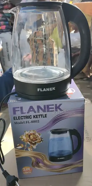 2.0l Flanek Glass Electric Kettle (Model: FL-8802) 10% OFF