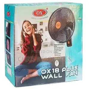 Ox Plus Wall Fan 18 Inches