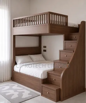 Wooden Bunk Bed Adults Children
