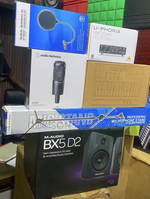 M-Audio Bx5d2 Studio Monitor, At2035, UMC202HD, M-Vave SMK25 Keys Midi