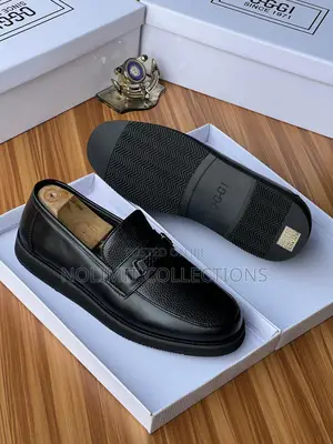 Oggi Black Men's Leather Loafers