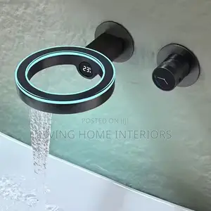 Modern Concealed Wall-Mounted Ring Waterfall Faucet
