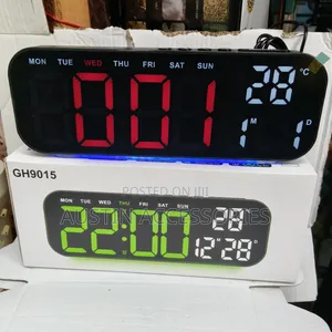 LED DIGITAL CLOCK WITH Decor Light, Temperature, Date and Humidity