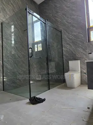 Premium Matt Black Finish Shower Cubicle Installation. Lagos,Nigeria.