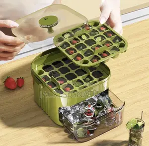 Ice Cube Maker With Storage Box Scoop