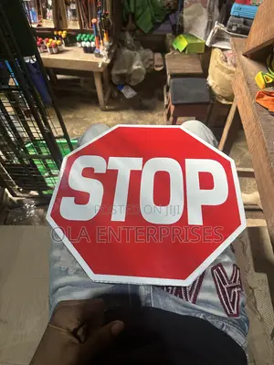 Metal Stop & Go Sign Board