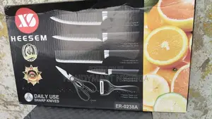 6-Piece Corrugated Kitchen Knife Set