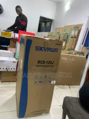 Skyrun 105L Double Door Refrigerator BCD-120J Silver