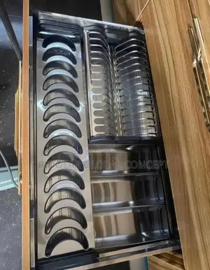 Built-in Stainless Drawer Plate Rack 80cm