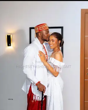 White Beaded Midi Dress Crimson Velvet Wrapper Set