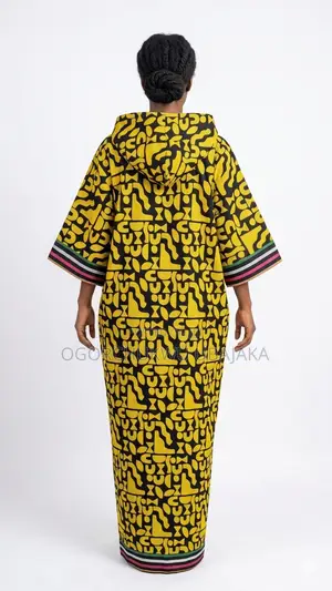 Kaftan Hoodie With Asoke Design