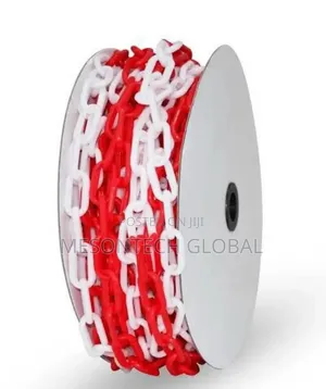 Plastic Safety Chain 8mm X 25meters / Safety Plastic Barrier Chain