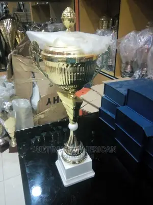 Italian Gold And White Trophy Cup Big One