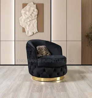L Shape With a Middle Table and a Single Chair