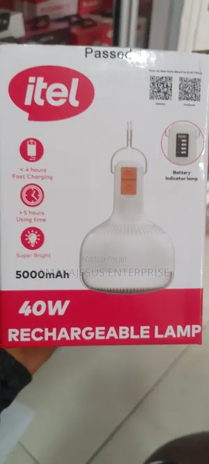 Itel 40w Rechargable Lamp With 500mah