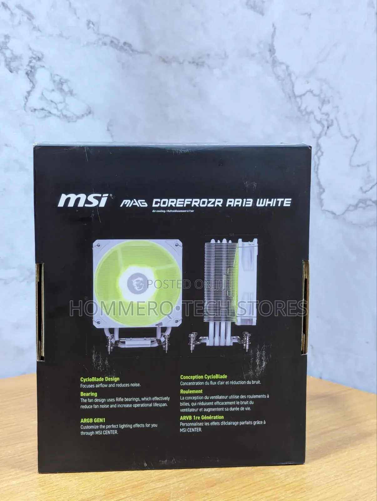 Msi Aa13 White Cpu Cooling Fan
