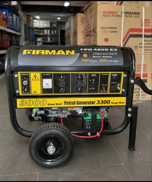 FIRMAN FPG4800E2 3.8KVA Key Start Petrol Generator – 3000w/3300w Power