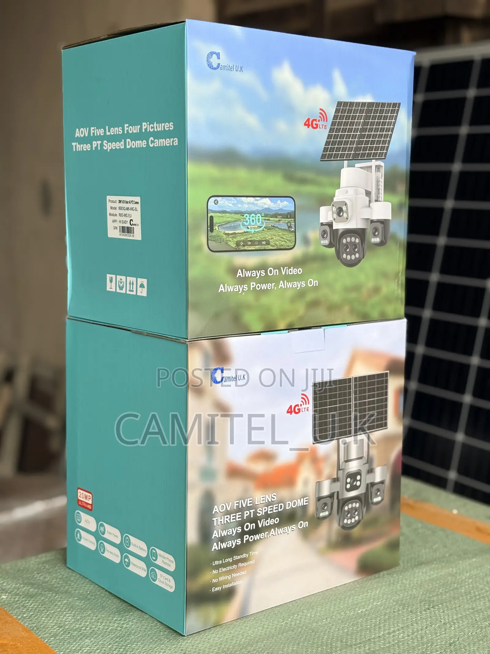 Hi-Easy AOV 5-Lens Double Panel Solar Camera