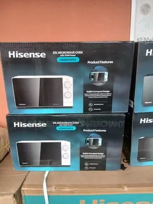 Brand New Original Hisense 20 Liters White Manual Microwave Oven.