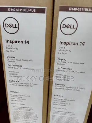 New Laptop Dell Inspiron 14 7440 2-in-1 8GB Intel Core 5 SSD 512GB