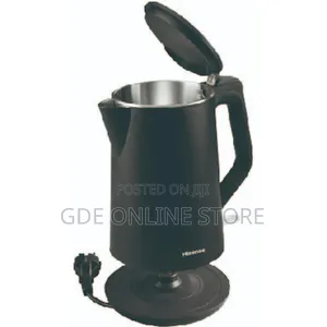 Hisense 1.5l Double Wall Black Kettle 2200w