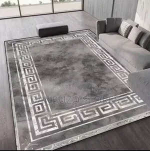 High Quality Gray-Color Center Rug Large Size