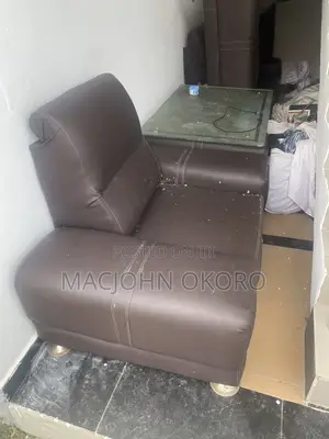 Leather Sofa and Center Table for Sale