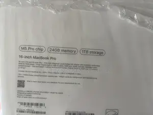New Laptop Apple MacBook Pro 2026 M5 Pro 24GB Apple M5 Pro SSD 1T