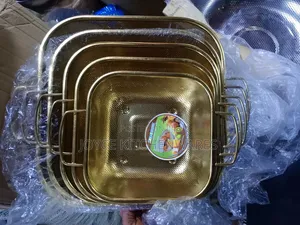 5 Set Quality Square Shape Gold Sieve