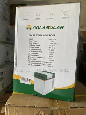 Cola 2000 1000w/2Kwh Solar Generator