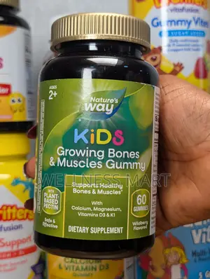 Nature's Way Kids Calcium Gummies | Strong Bones and Muscles | USA ||
