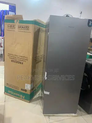 Hisense RS189DR Upright Freezer Premium Silver Cabinet