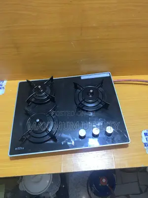 HAATZ UK Used 3 Burner Glass Tempered Cabinet Automatic Gas Cooker