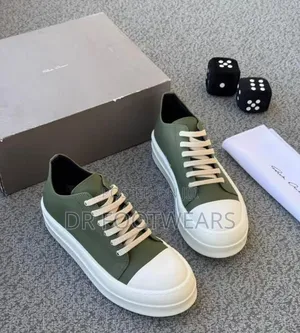Rick Owens Premium Low-Top Sneakers–Men's Designer Casual Shoes