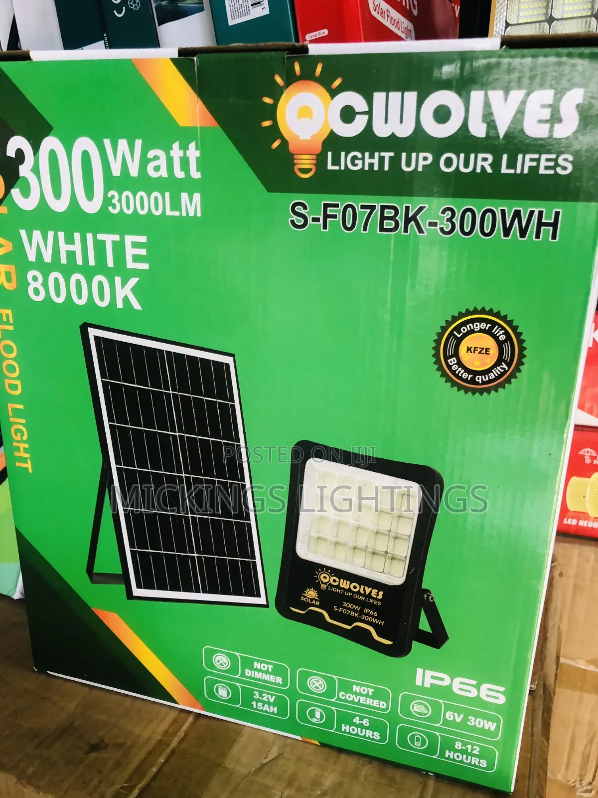 Flood Light With Solar Panel