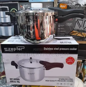 High Quality 5l Zepter Pure Stainless Steel Pressure Cooker