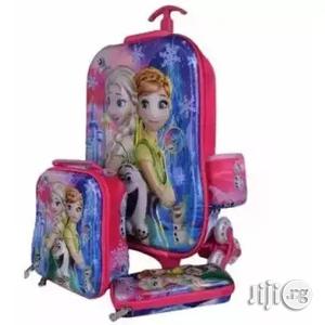 Frozen Kids Trolley Bag Lunch Box Pencil Case