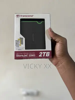 Brand New Transcend 2TB USB 3.1 Gen 1 Portable Hard Drive StoreJet25M3