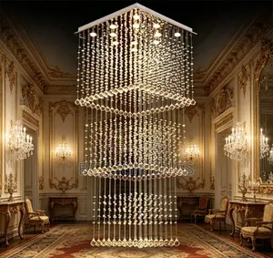 Modern Crystal Light Staircase Lights Long Ceiling Lighting