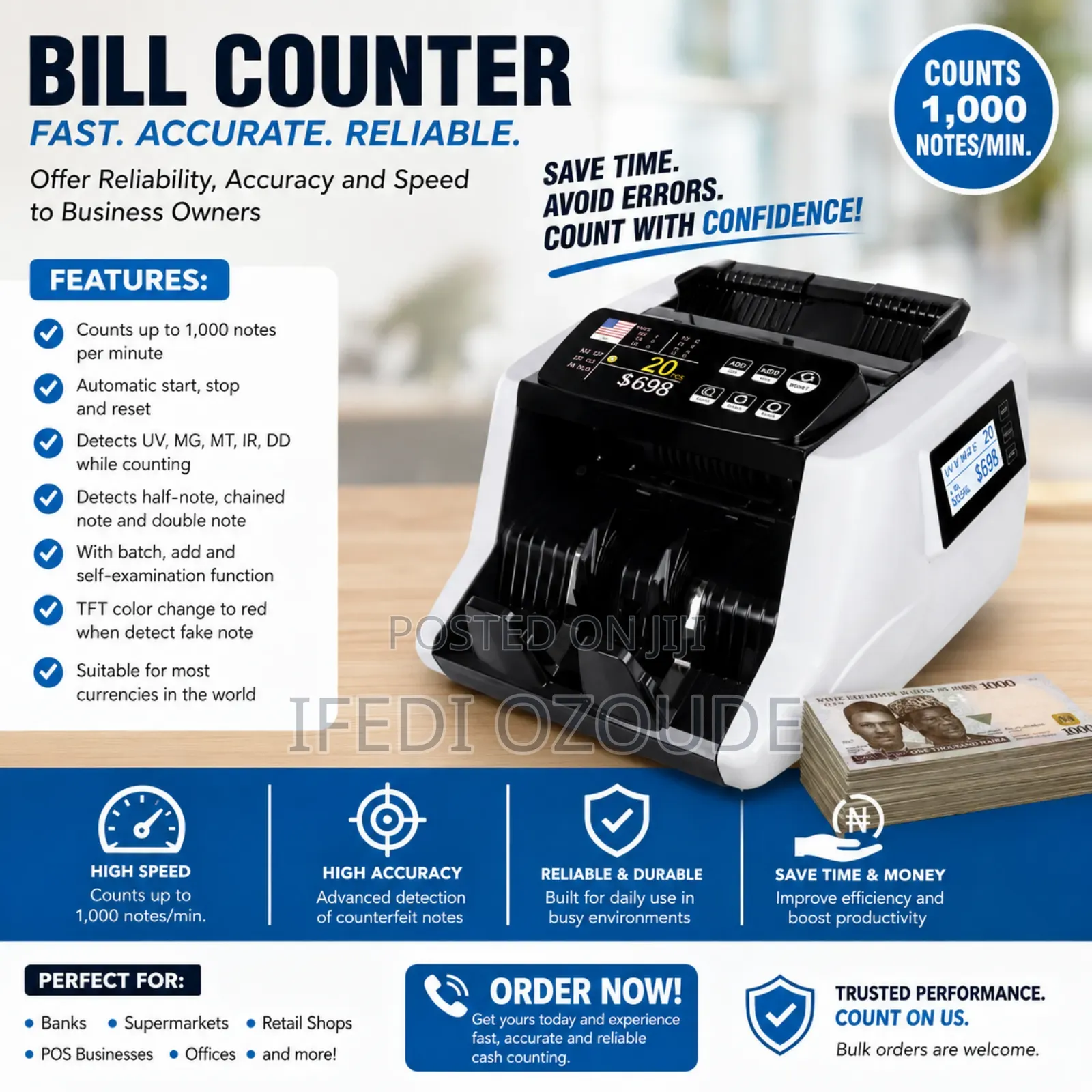 Cecon Bill Counting Machine With Fake Detector