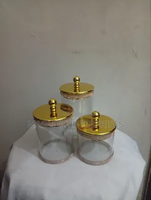Quality 3 Set of Glass Containers